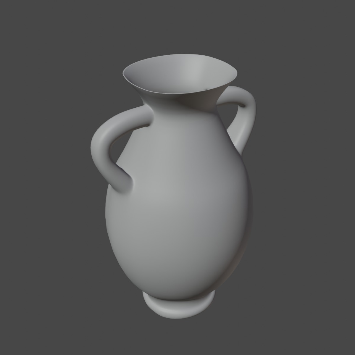 Clay Vase 01 3D model_8