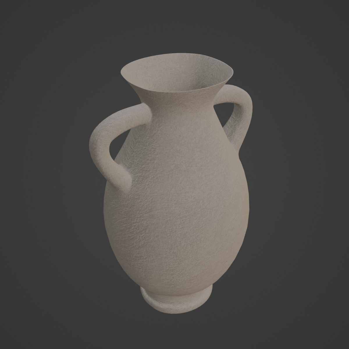 Clay Vase 01 3D model_6