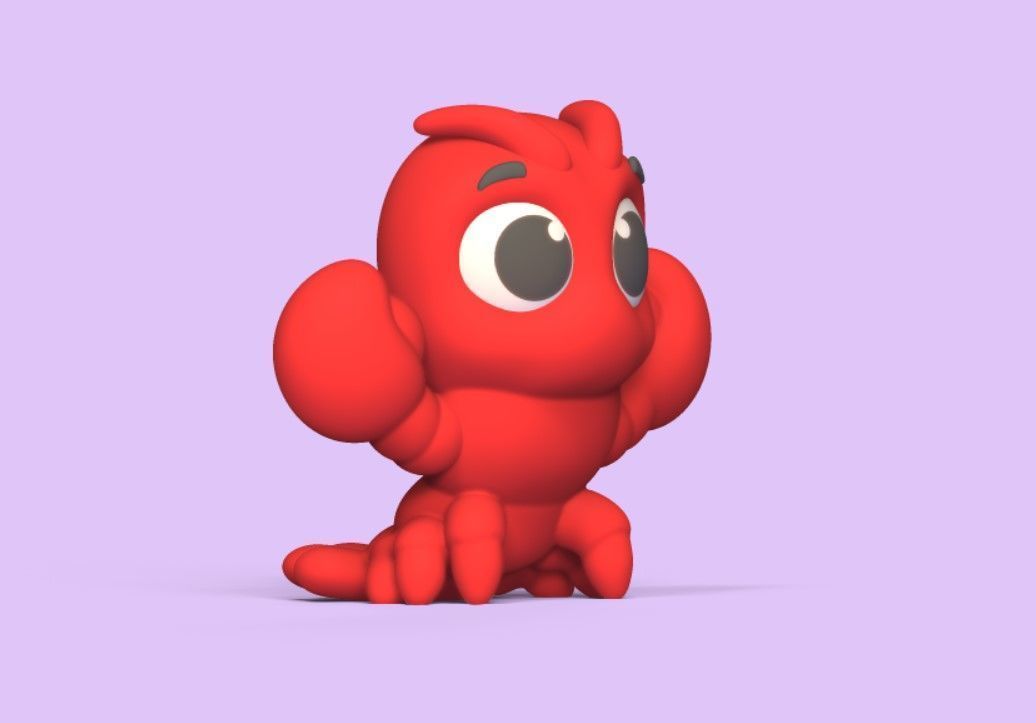 Little Lobster 3D print model_2