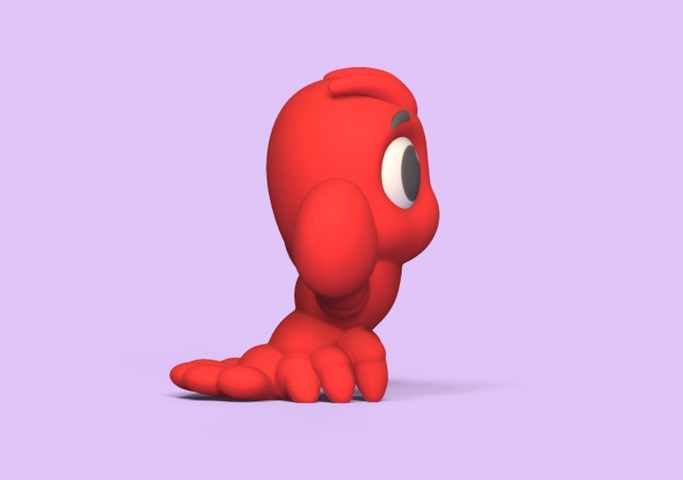 Little Lobster 3D print model_3