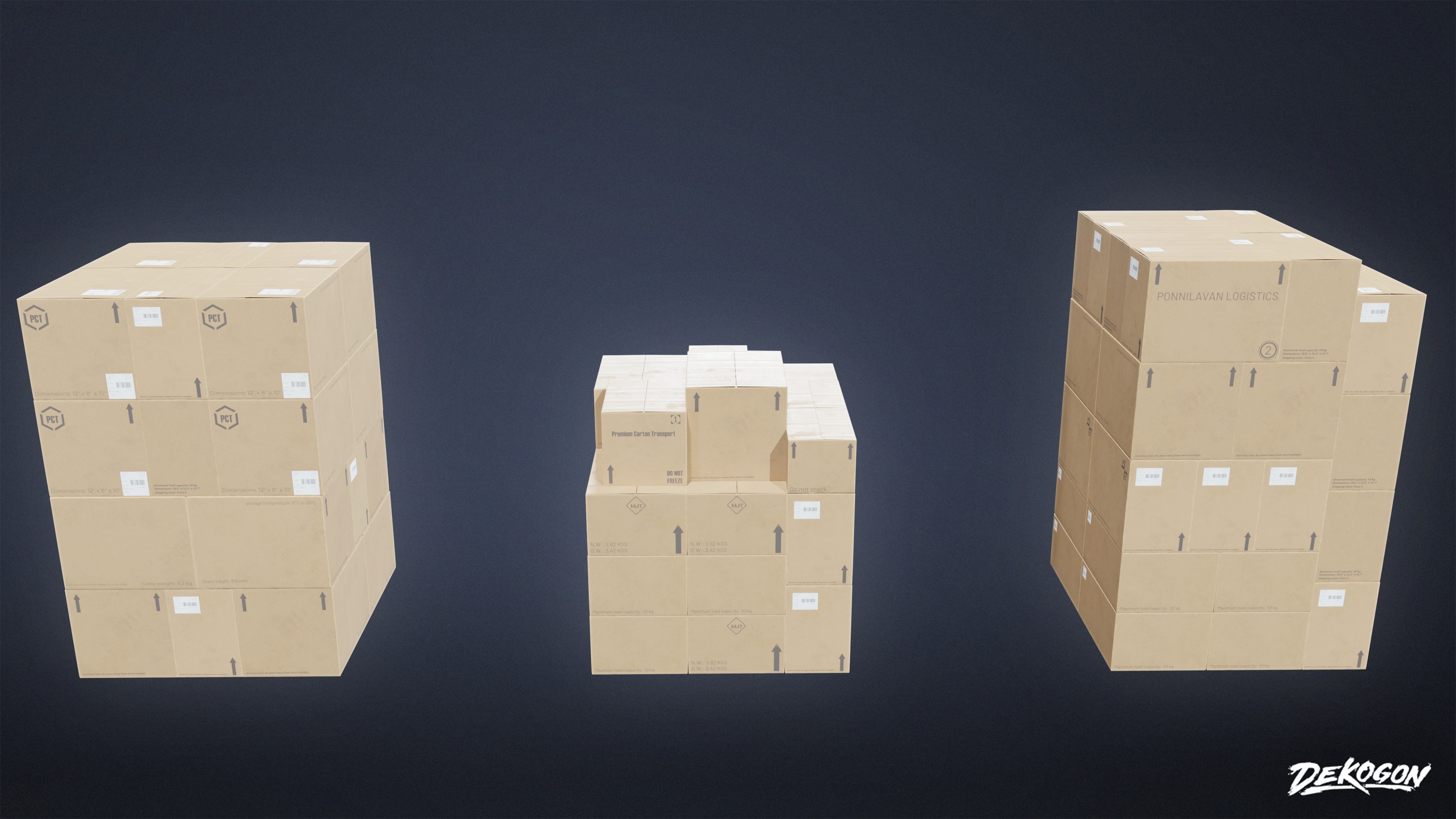 INDUSTRIAL - Palette Stack 02 - LOW POLY AND NANITE Low-poly 3D model_1