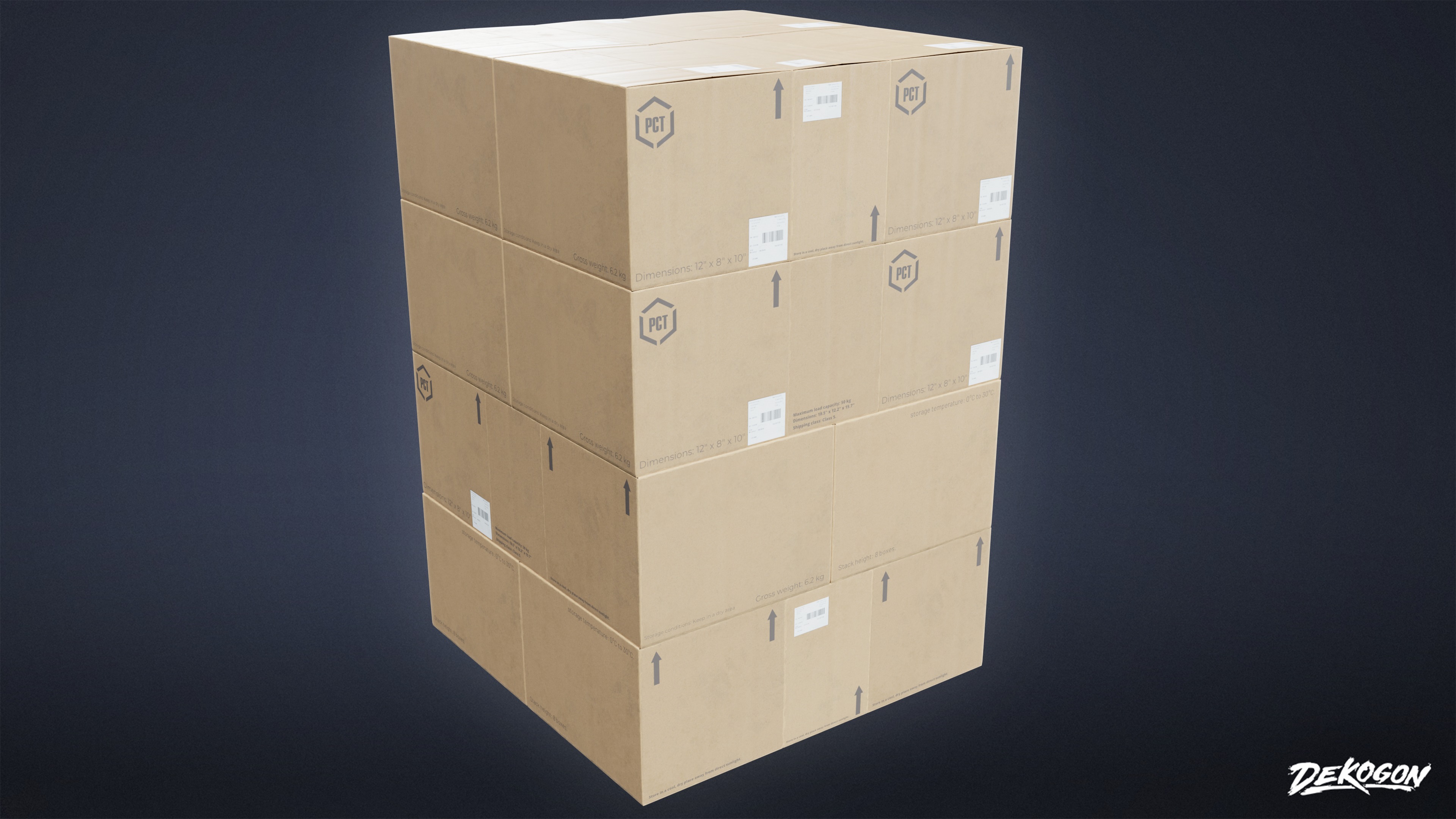 INDUSTRIAL - Palette Stack 02 - LOW POLY AND NANITE Low-poly 3D model_5