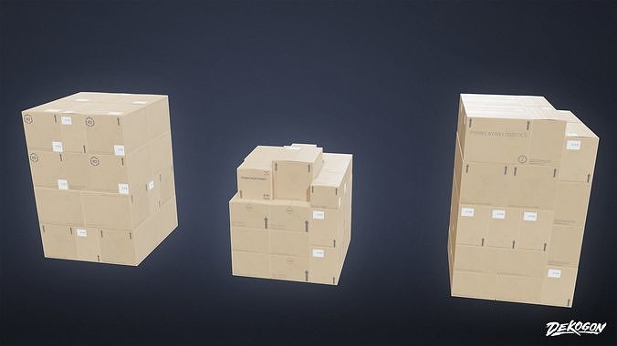 INDUSTRIAL - Palette Stack 02 - LOW POLY AND NANITE Low-poly 3D model