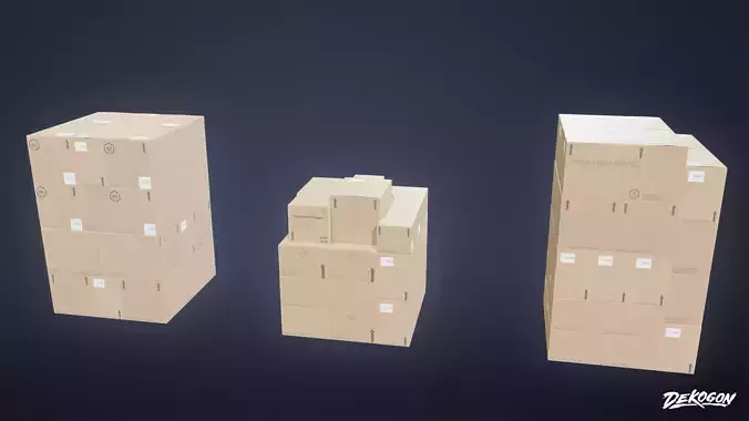 INDUSTRIAL - Palette Stack 02 - LOW POLY AND NANITE