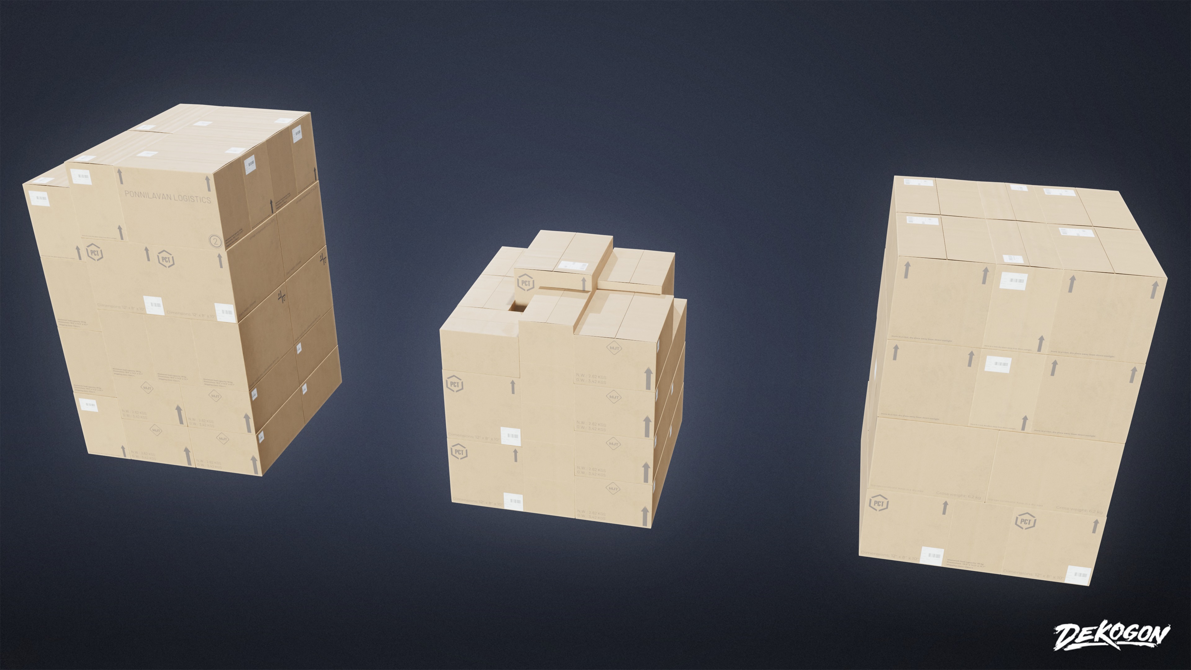 INDUSTRIAL - Palette Stack 02 - LOW POLY AND NANITE Low-poly 3D model_3