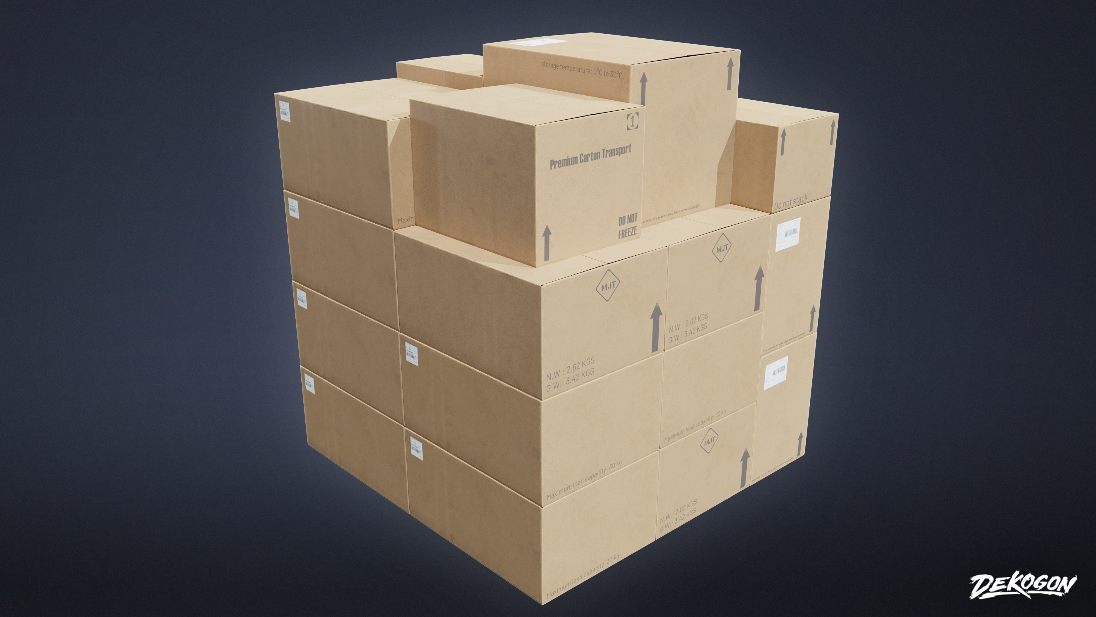 INDUSTRIAL - Palette Stack 02 - LOW POLY AND NANITE Low-poly 3D model_4