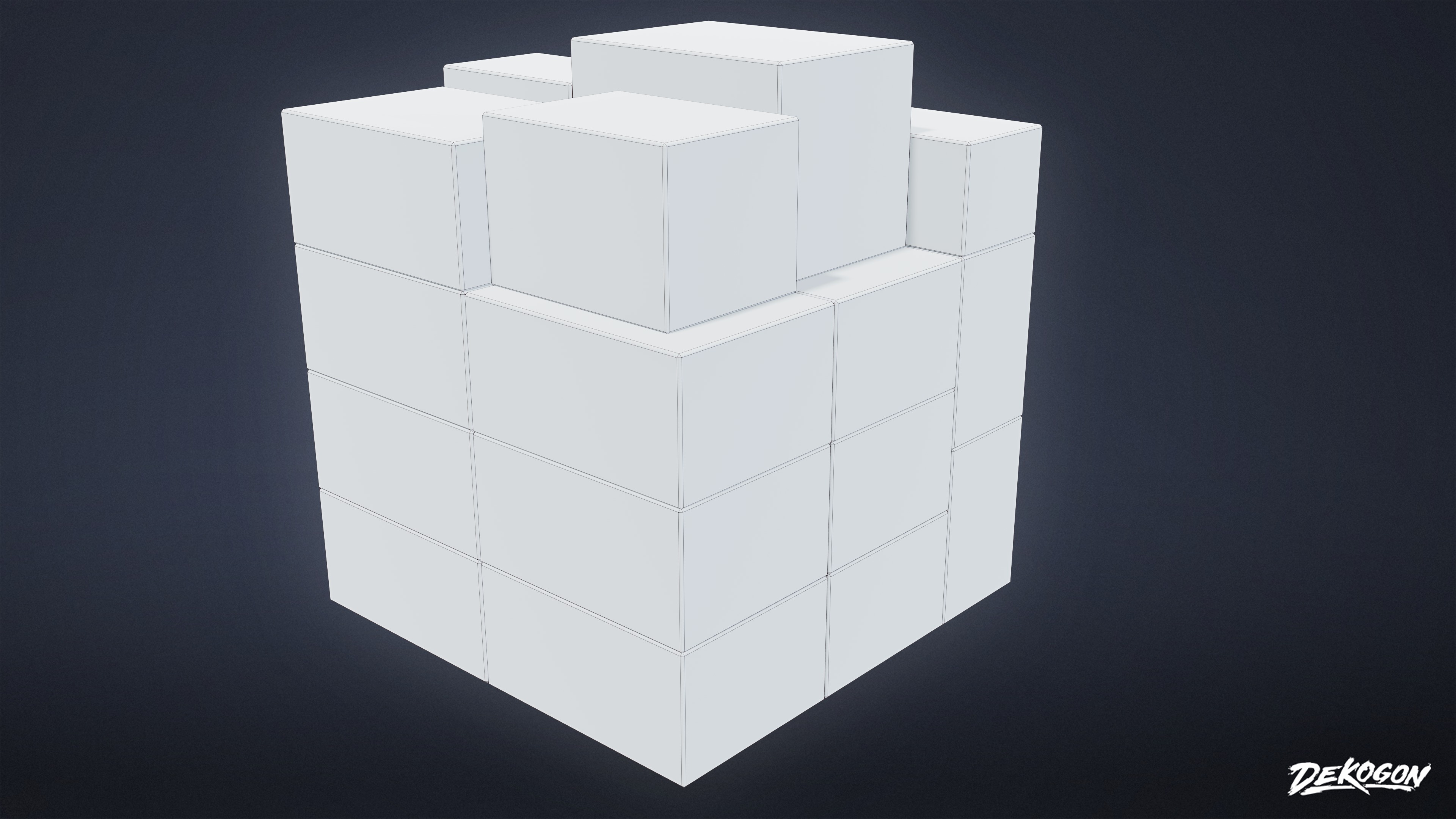 INDUSTRIAL - Palette Stack 02 - LOW POLY AND NANITE Low-poly 3D model_7
