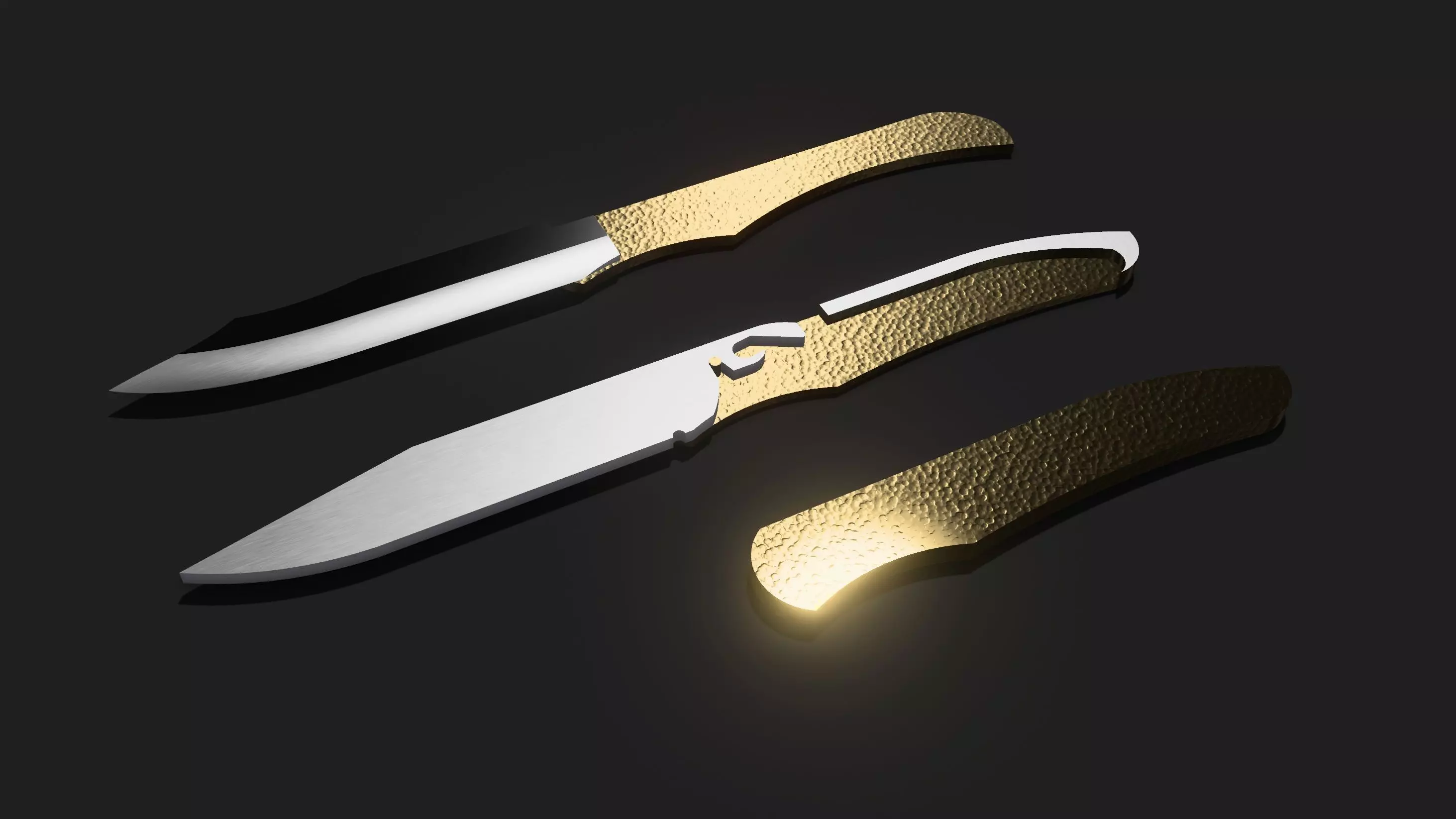 Folding knife Free 3D model