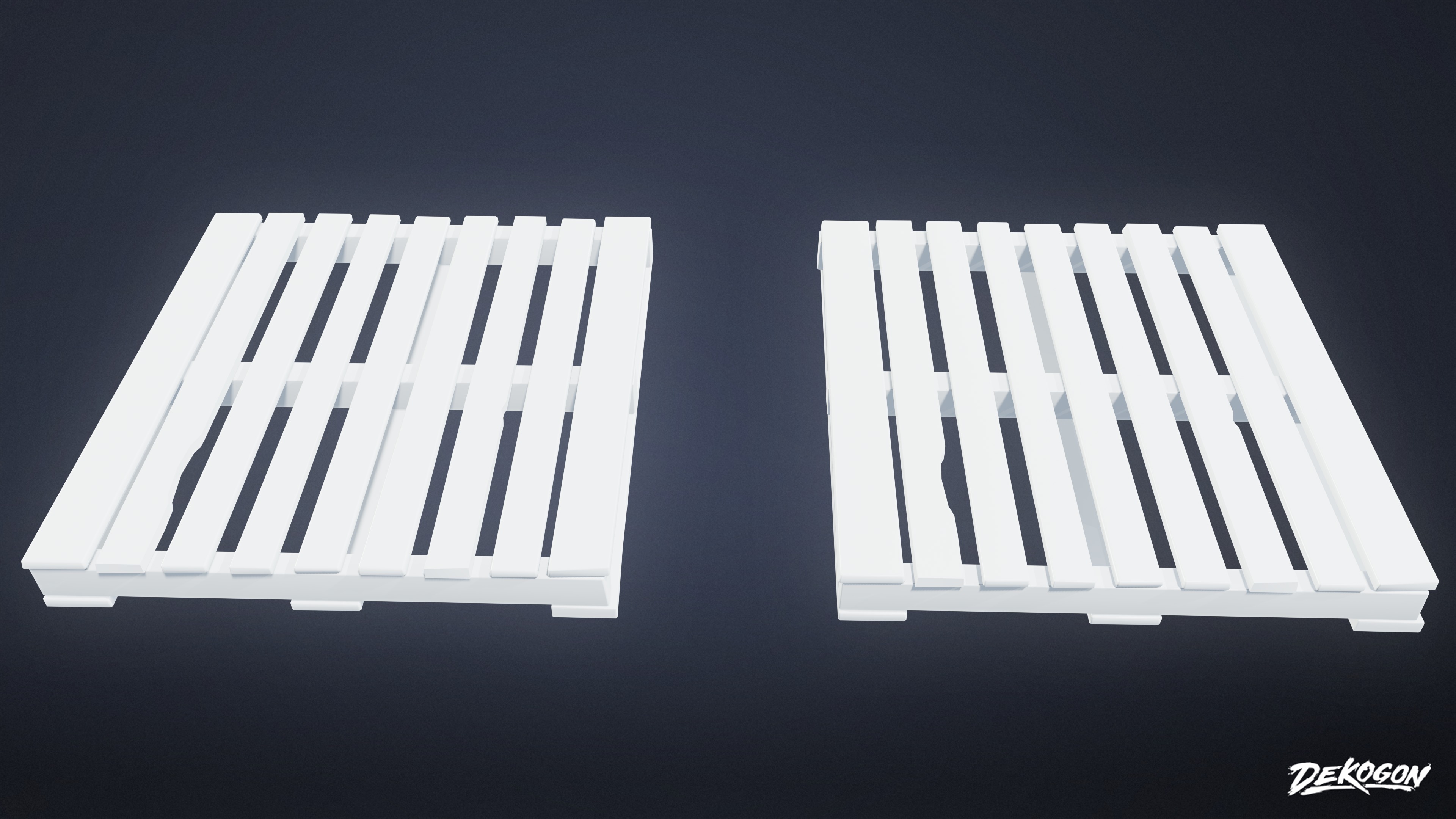 INDUSTRIAL - Palette Wooden 12 - LOW POLY AND NANITE Low-poly 3D model_8