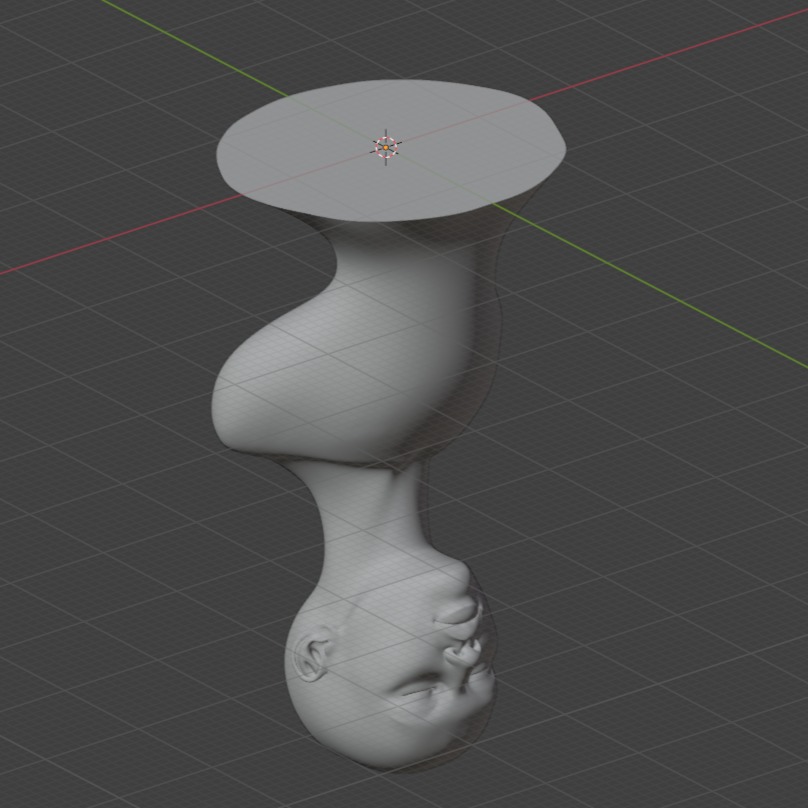 Woman bust realistic head 3D print model_4