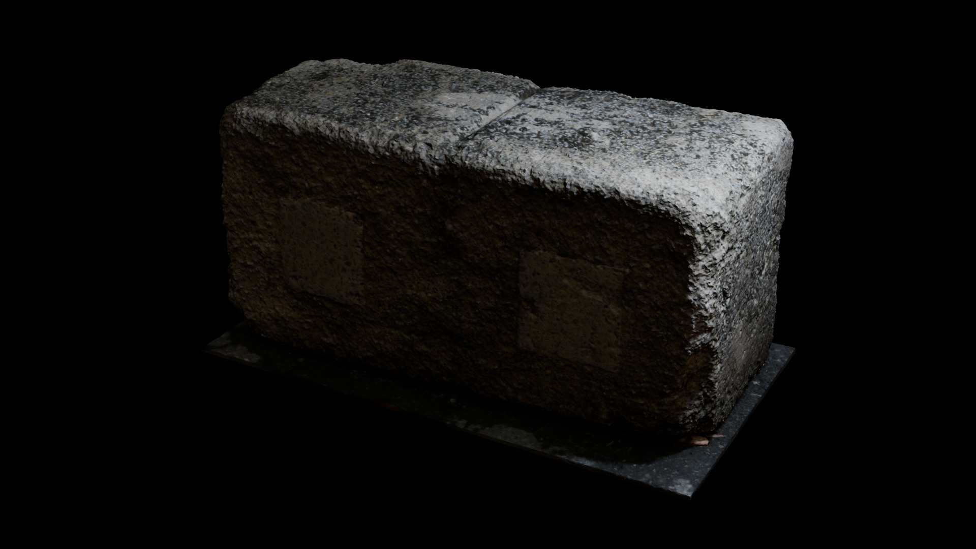 Cement Vehicle Block - Photoscanned  Free 3D model_2