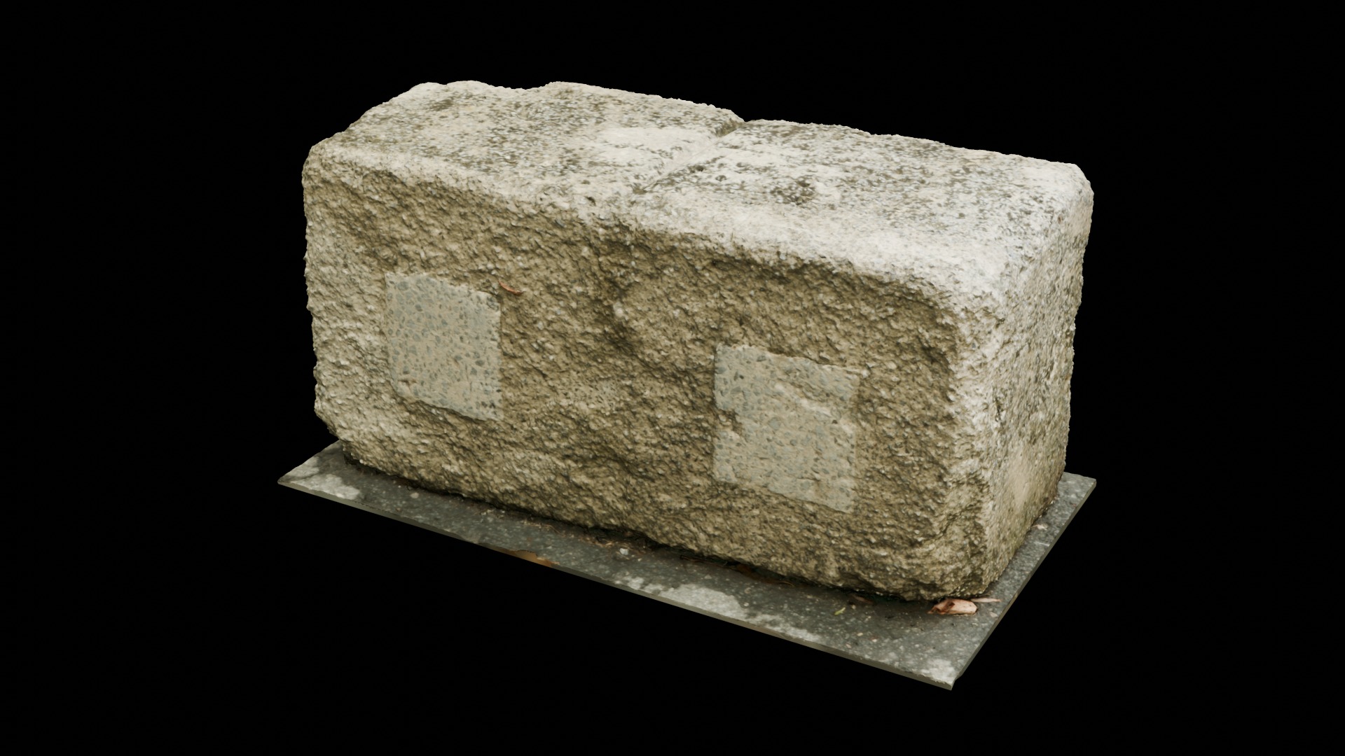 Cement Vehicle Block - Photoscanned  Free 3D model_3
