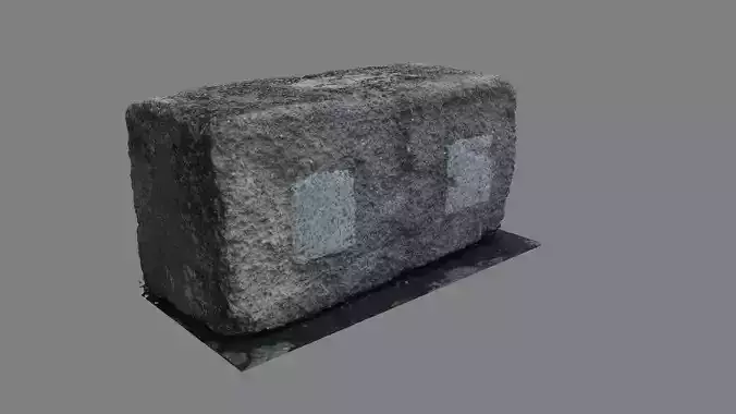 Cement Vehicle Block - Photoscanned 