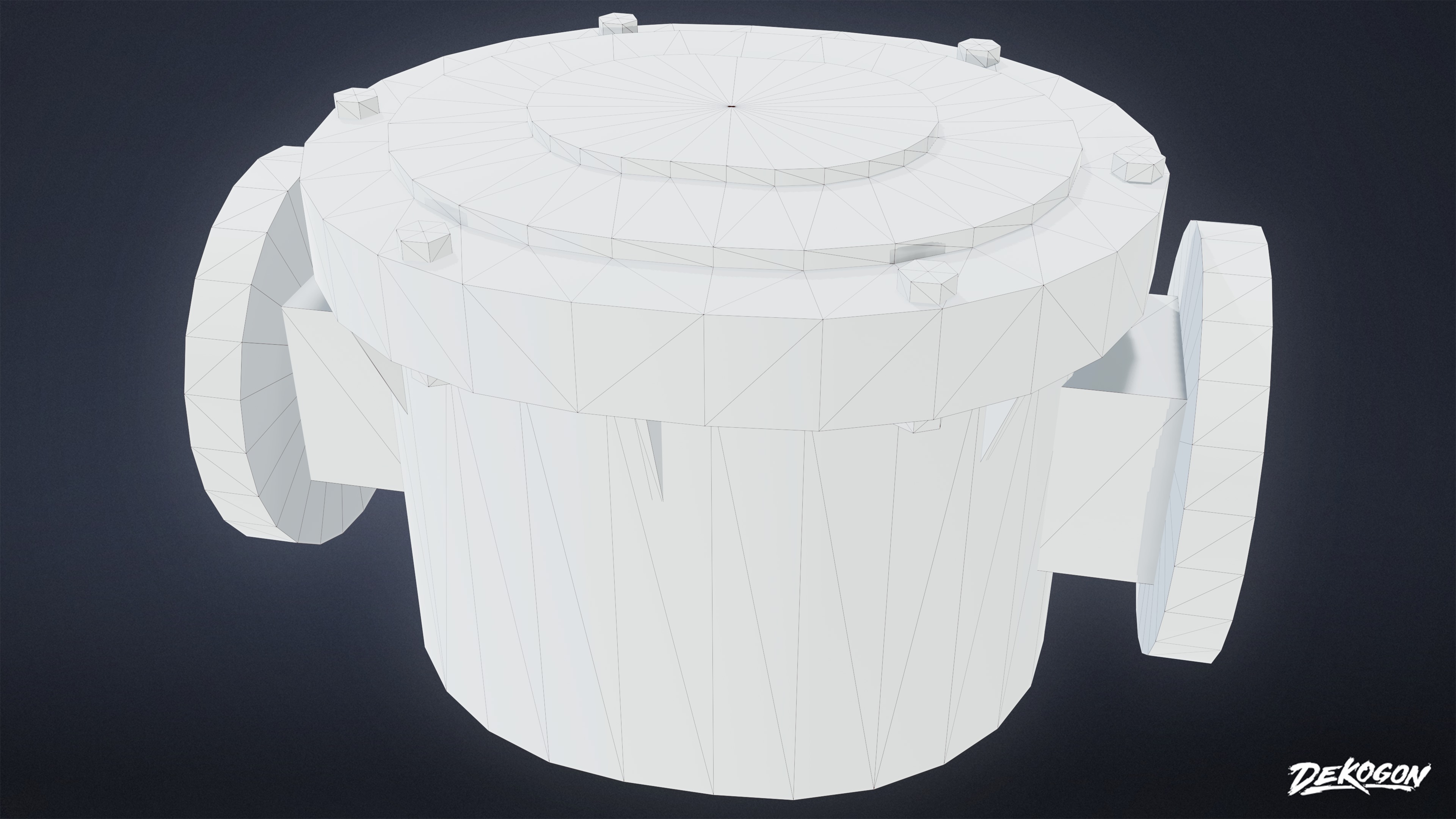 INDUSTRIAL - Pipe Set 03 - LOW POLY AND NANITE Low-poly 3D model_17