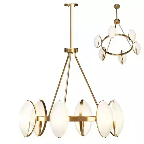 Ceiling Lamp Uttermost Low-poly 3D model