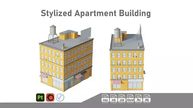 Stylized Apartment Building