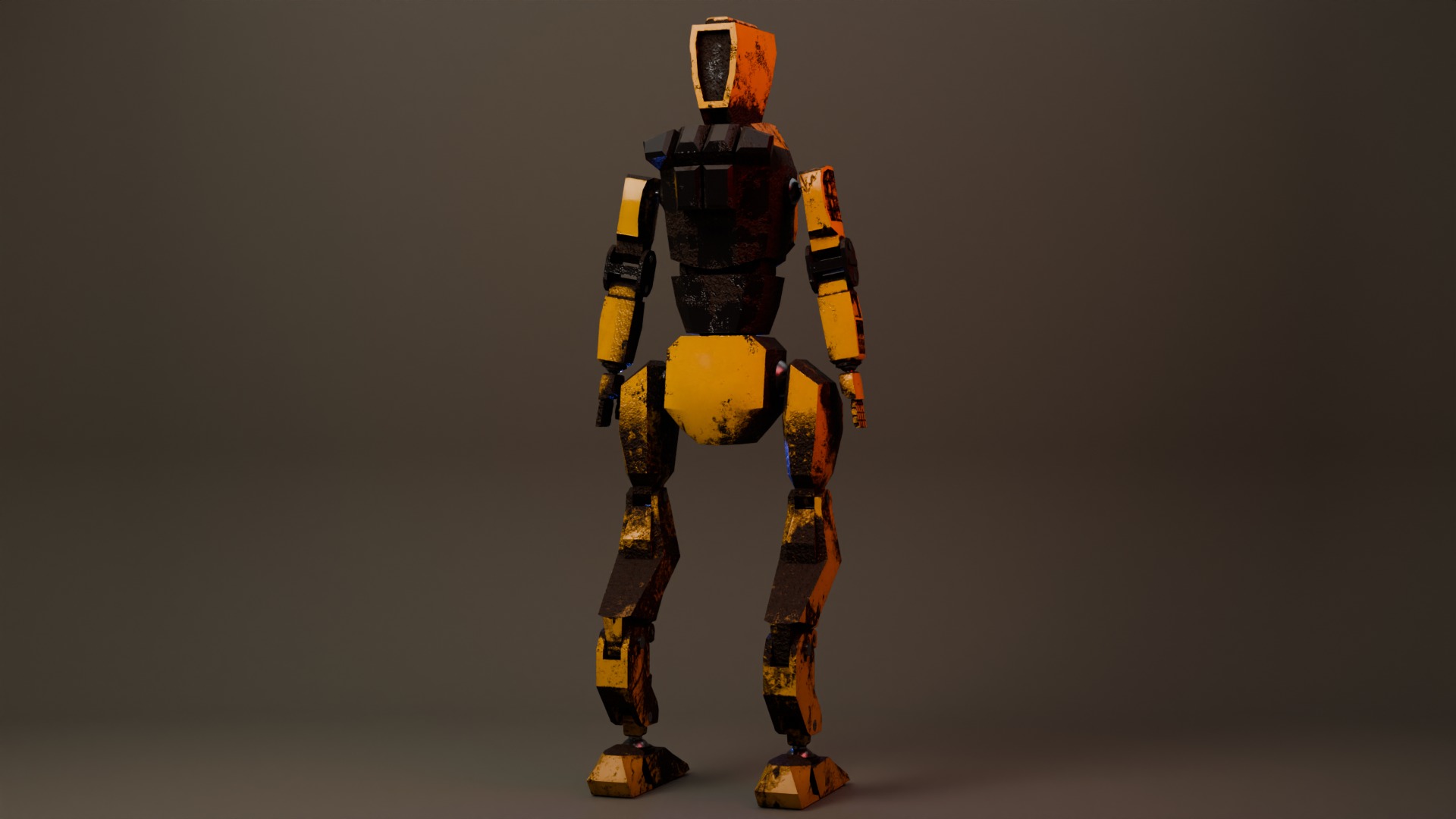 War Robot Low-poly 3D model_13