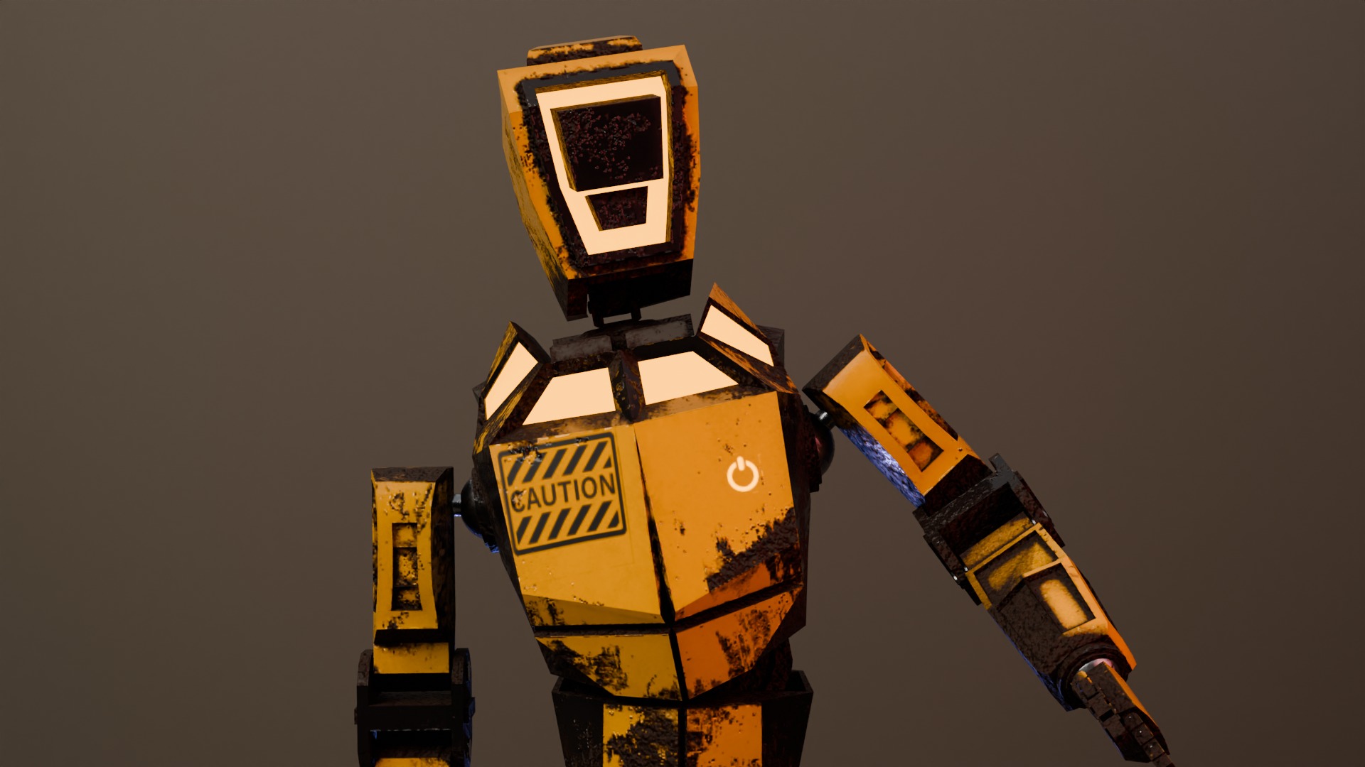 War Robot Low-poly 3D model_6