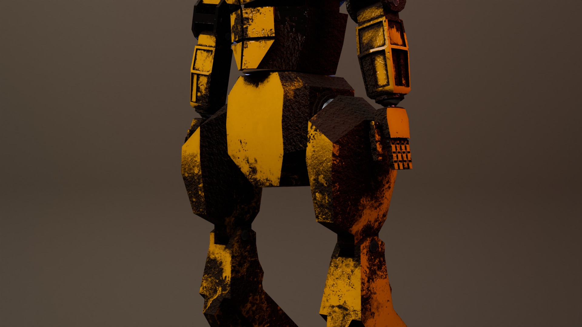 War Robot Low-poly 3D model_18