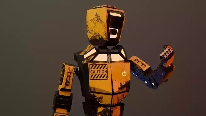 War Robot  Low-poly 3D model