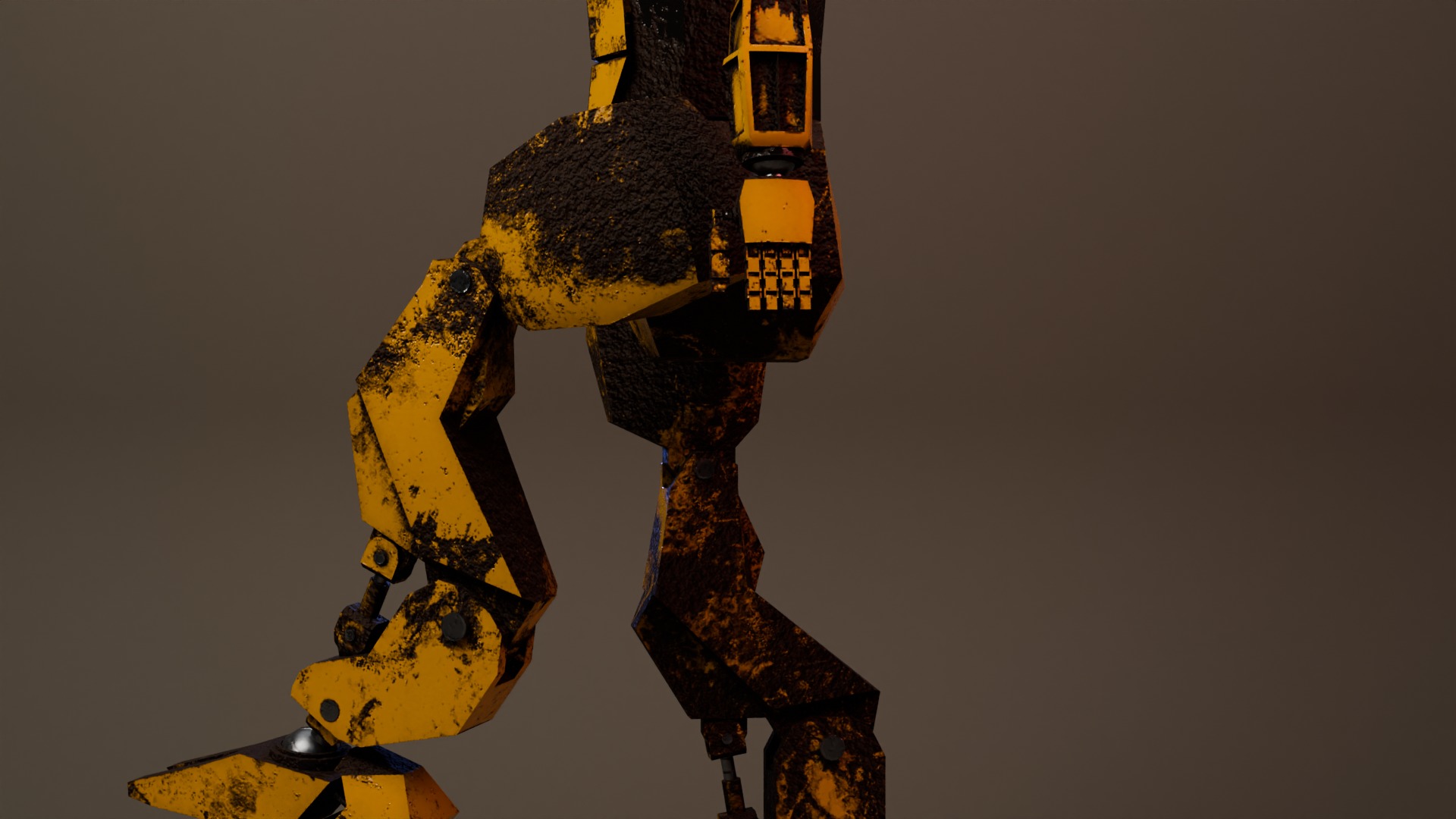 War Robot Low-poly 3D model_21