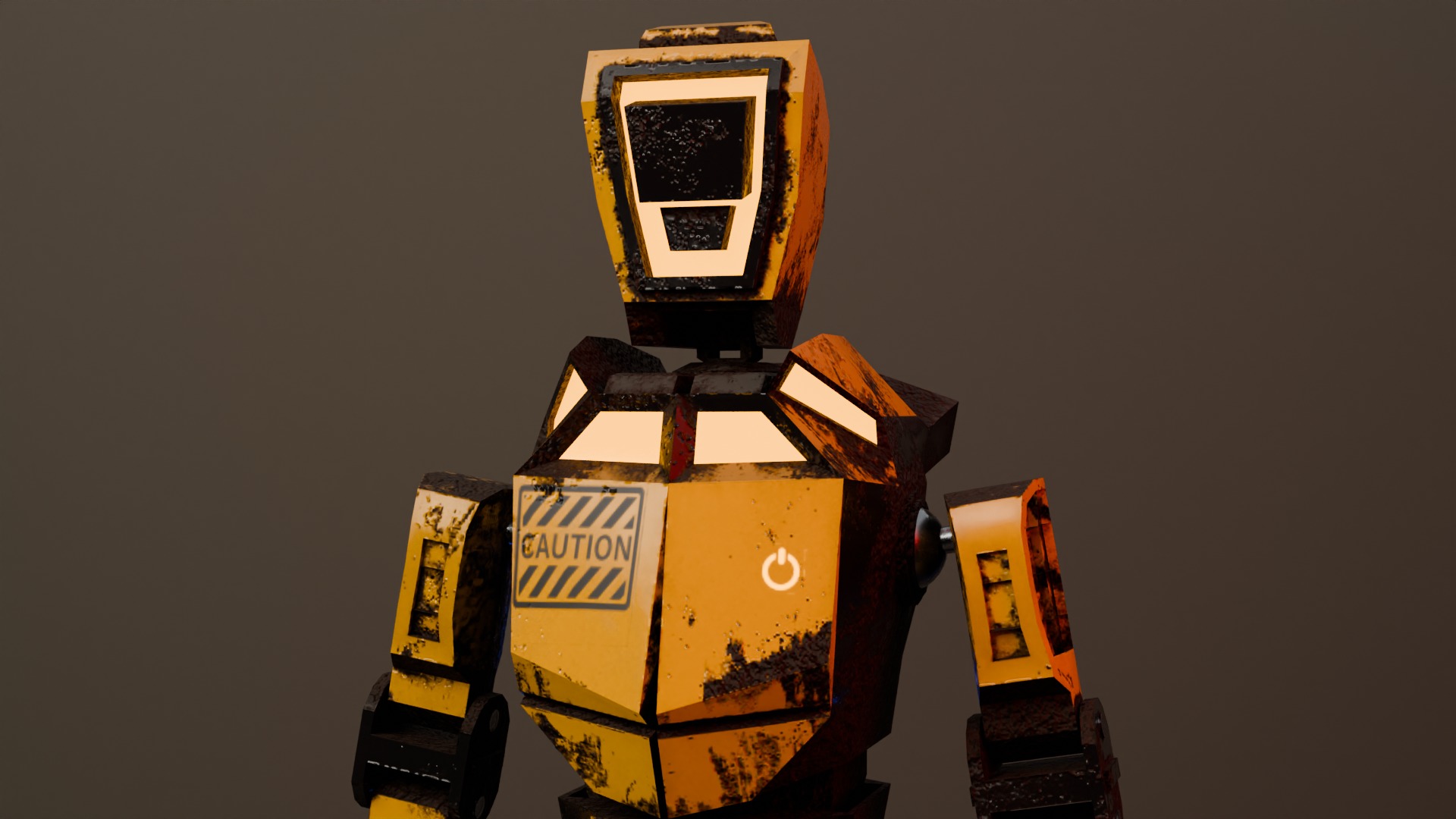War Robot Low-poly 3D model_8