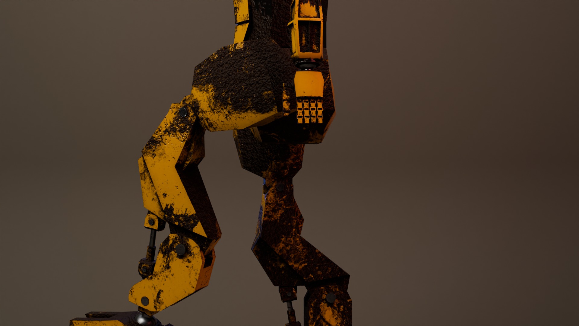 War Robot Low-poly 3D model_20