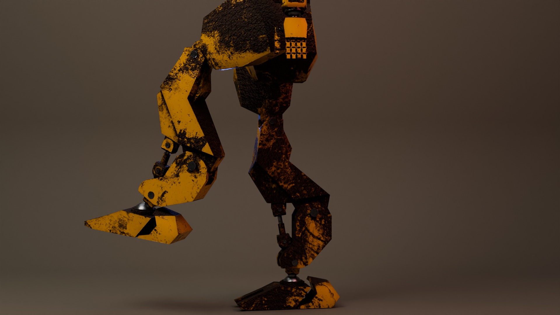 War Robot Low-poly 3D model_17