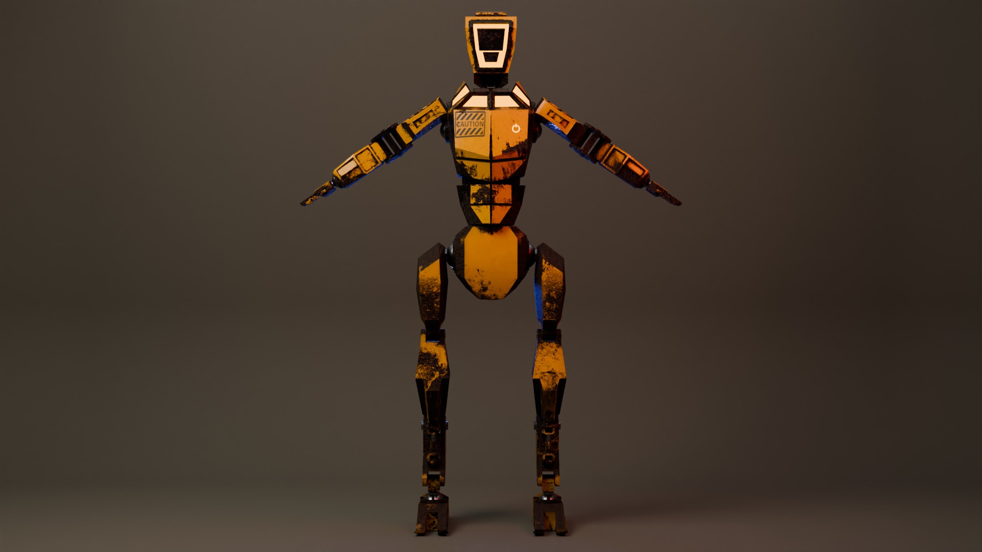 War Robot Low-poly 3D model_5