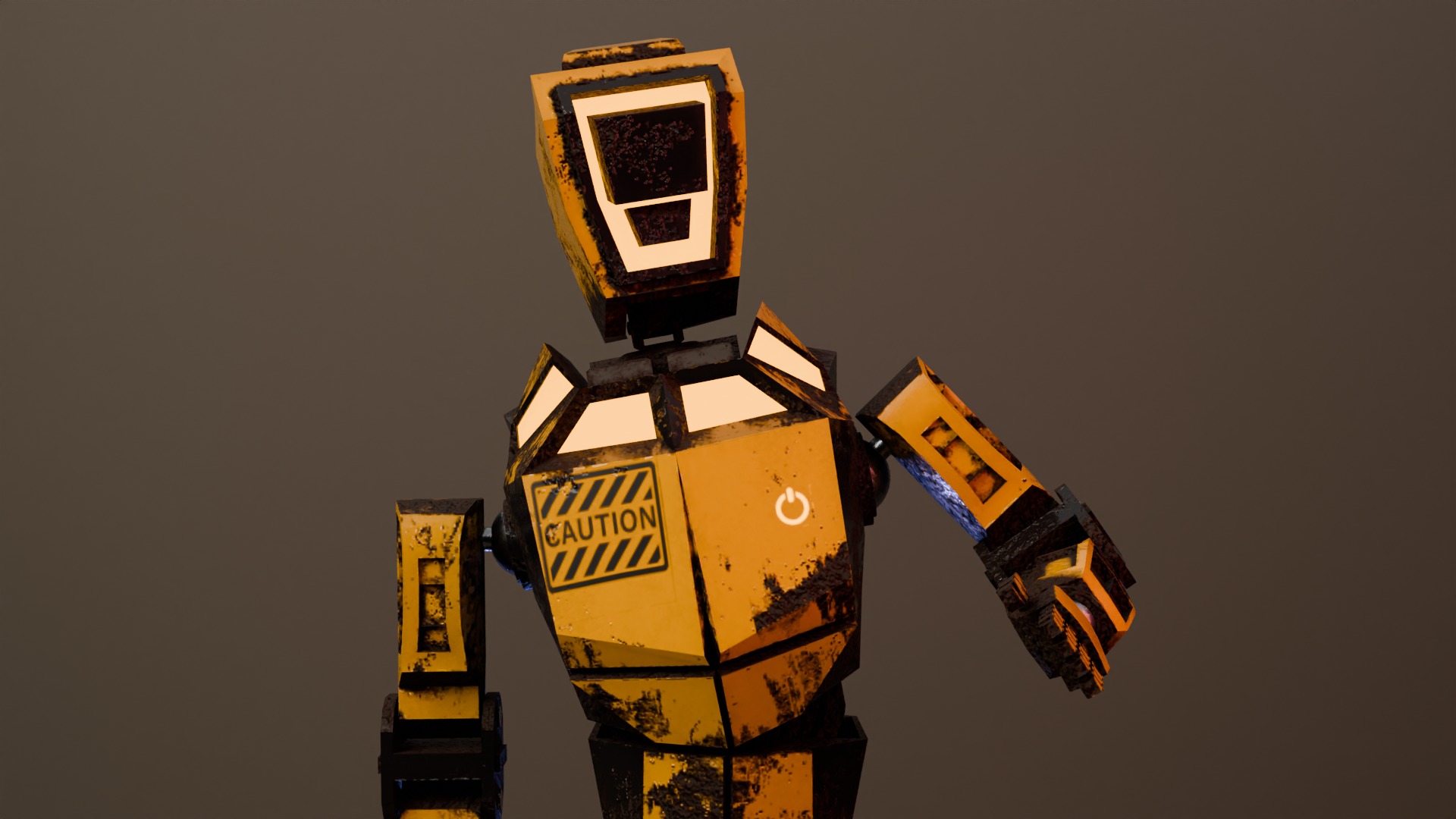 War Robot Low-poly 3D model_11
