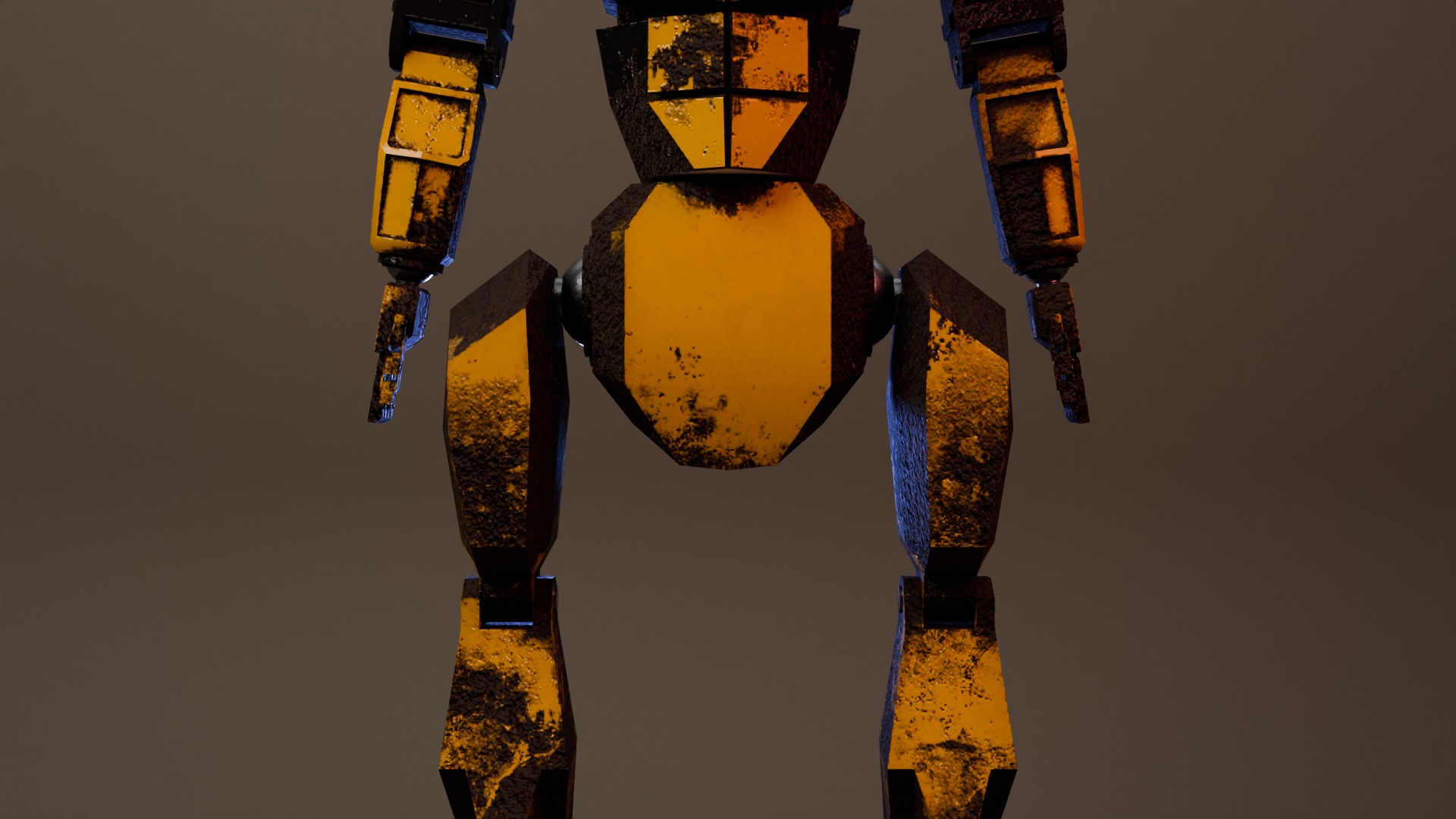 War Robot Low-poly 3D model_16