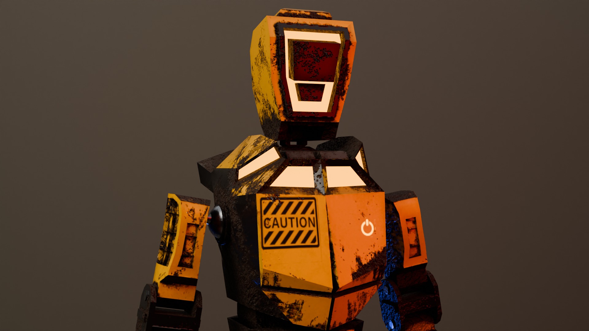 War Robot Low-poly 3D model_9