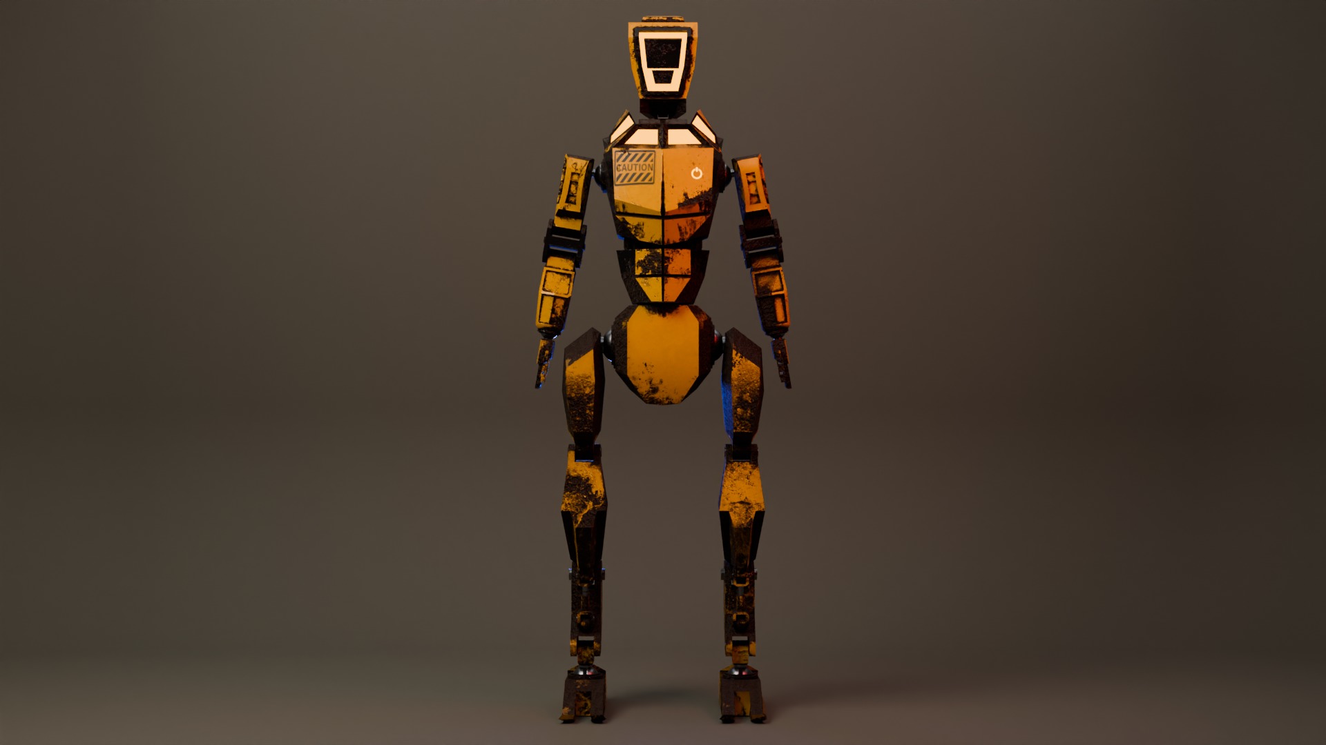 War Robot Low-poly 3D model_12