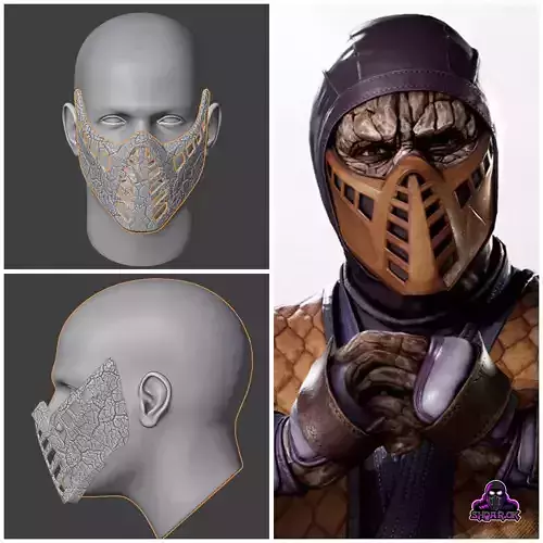 Tremor mask from Mortal Kombat - Stone Version 3D print model