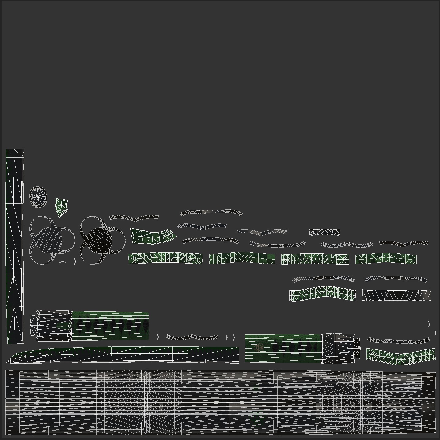 Zombie Slayer Katana Low-poly 3D model_24