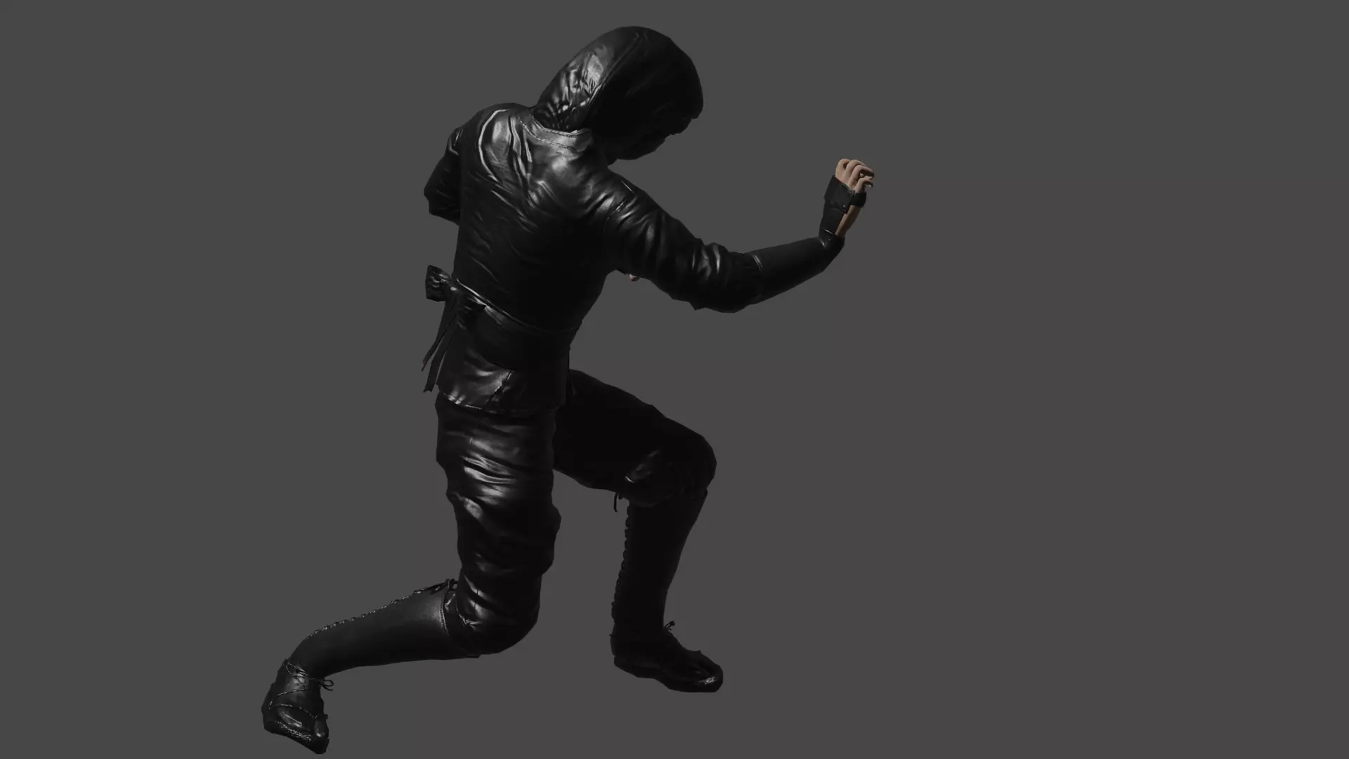 Generic Ninja with Rigs and Animations Low-poly 3D model