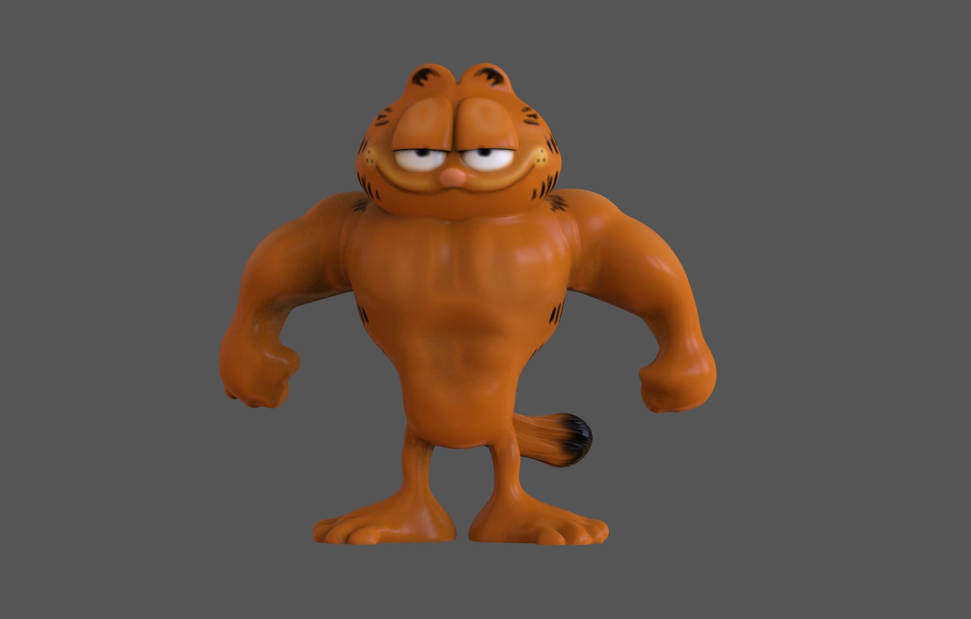 Strong Garfield 3D print model_1