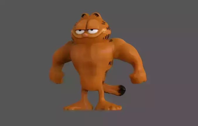 Strong Garfield 3D print model