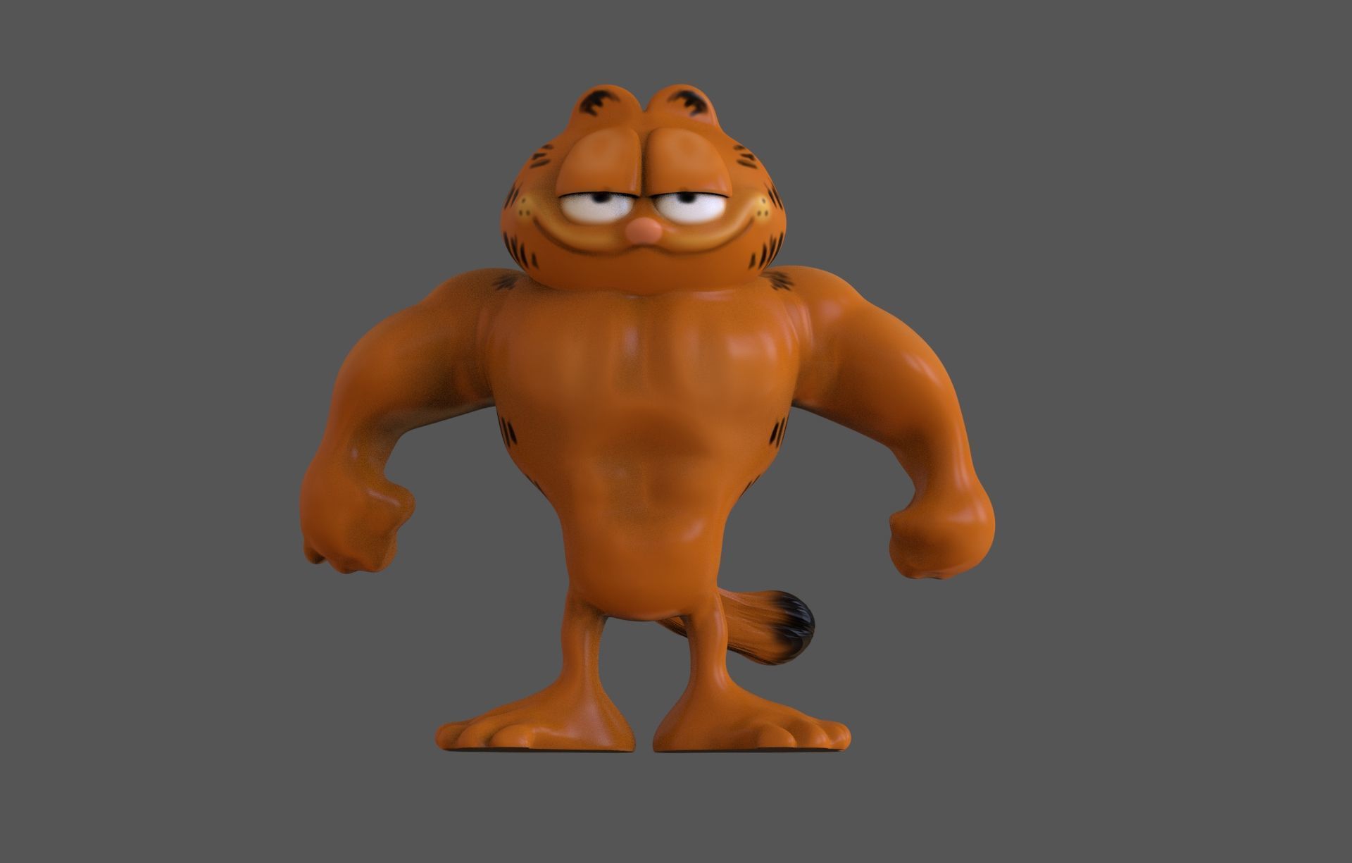 Strong Garfield 3D print model_5