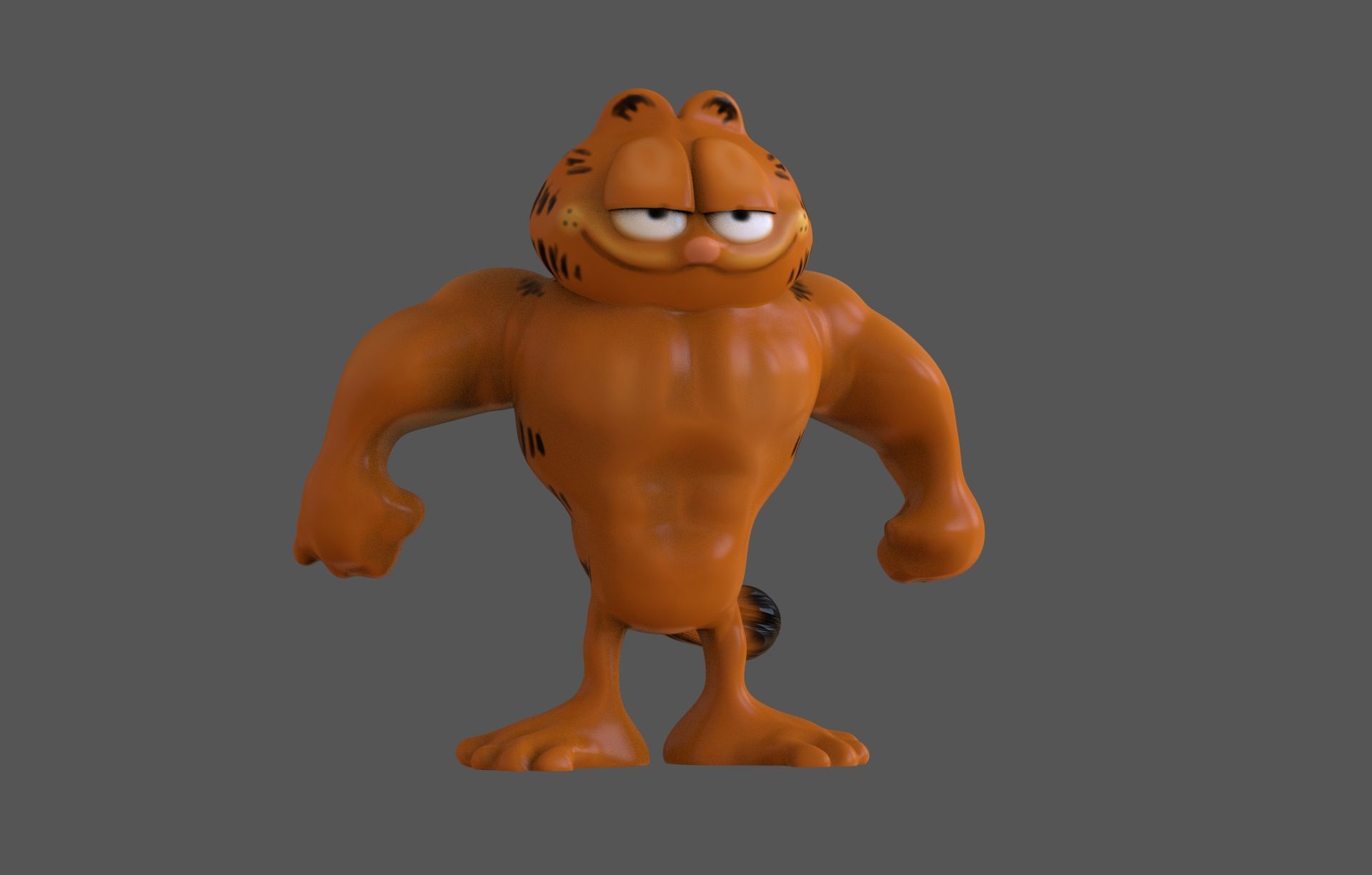 Strong Garfield 3D print model_3
