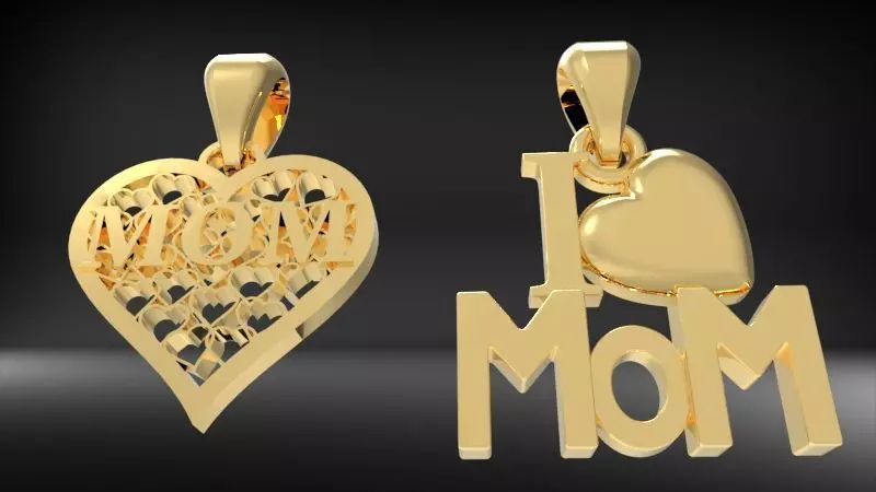 Mom Pendant 3D print model