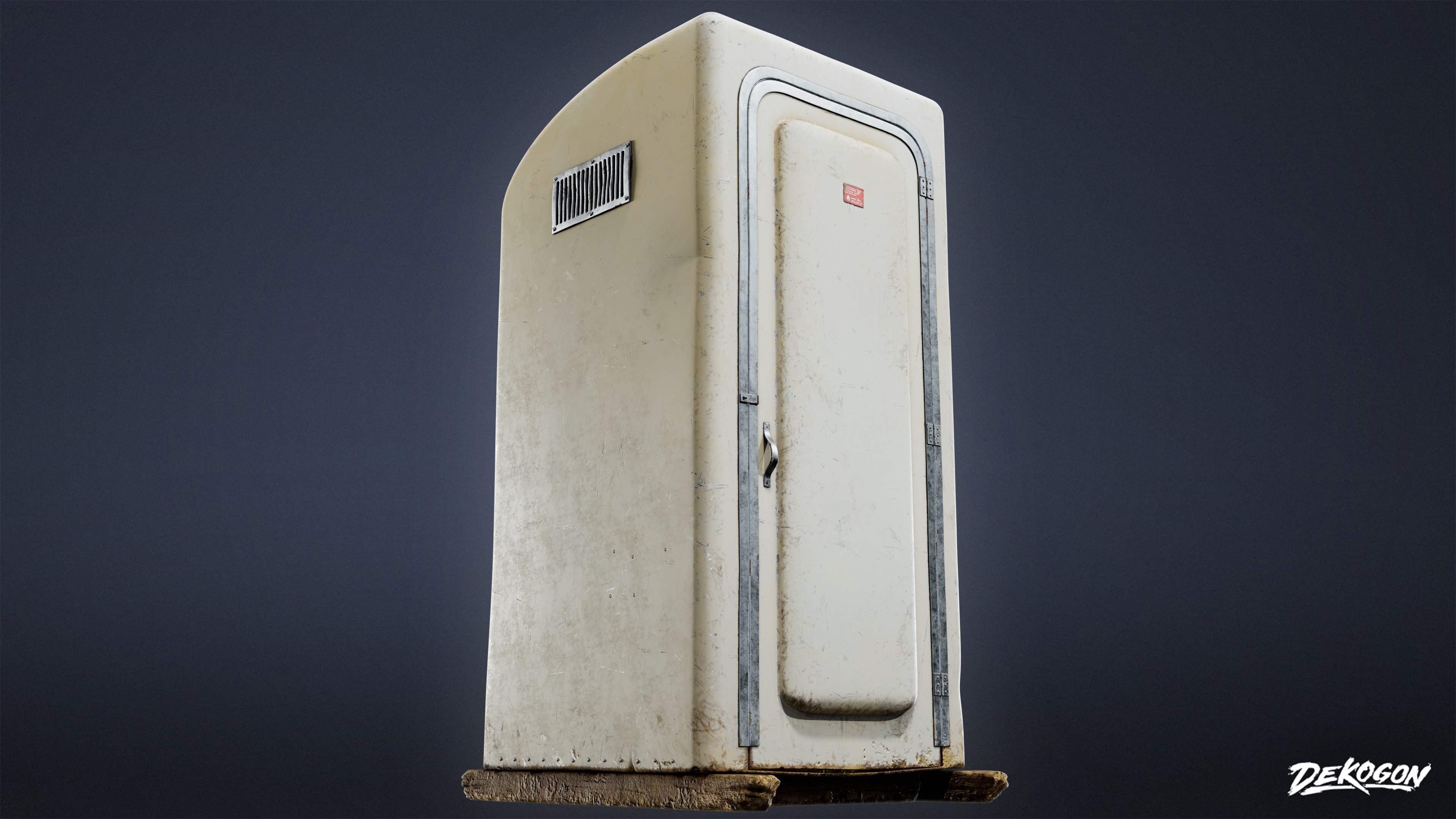 INDUSTRIAL - Porta Potty 01 - LOW POLY AND NANITE Low-poly 3D model_4