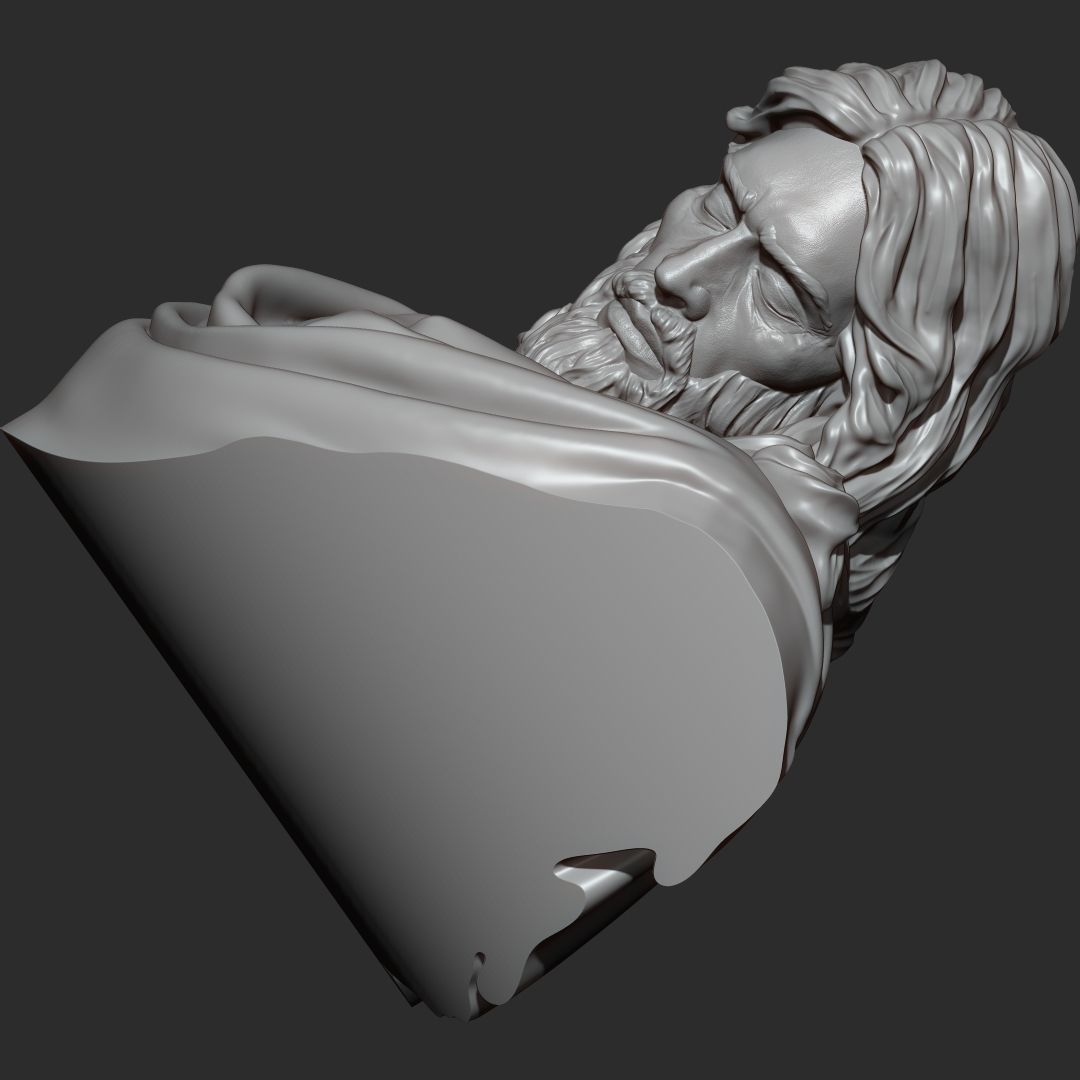 Jesus Christ Bust 3D print model_6