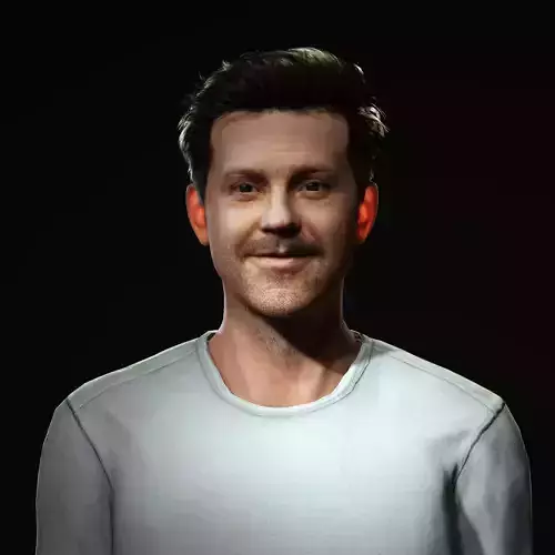Jason Sudeikis Character  Low-poly 3D model