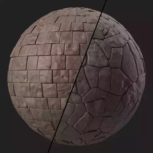 Stone Wall Materials 118- Sbsar Pbr 4k Seamless