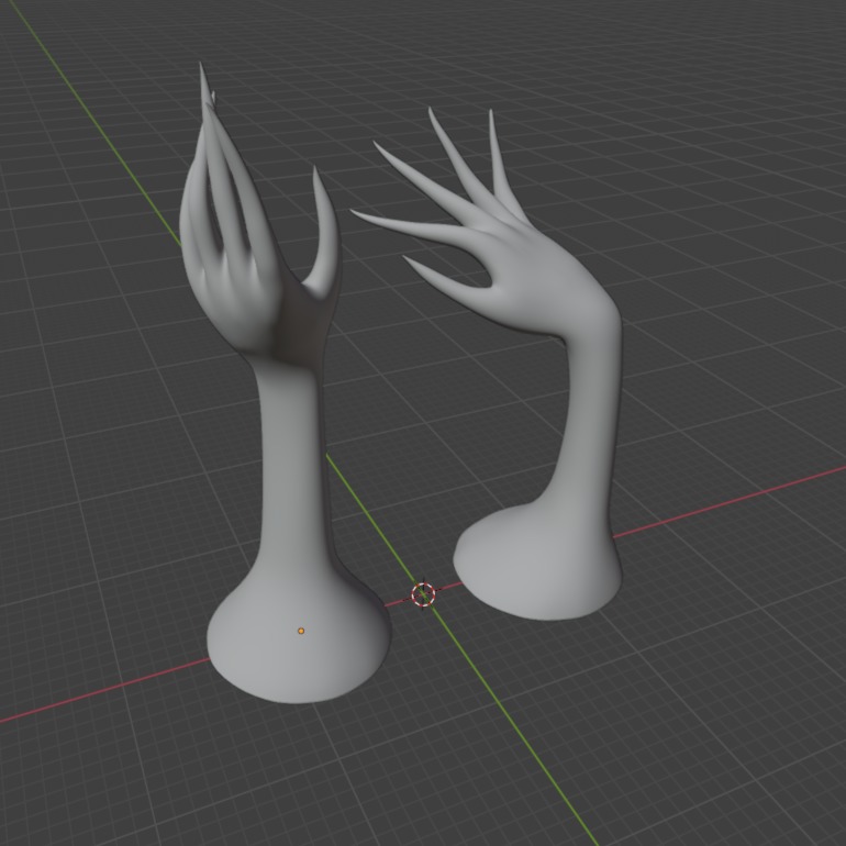 Hands collection 3D print model_9