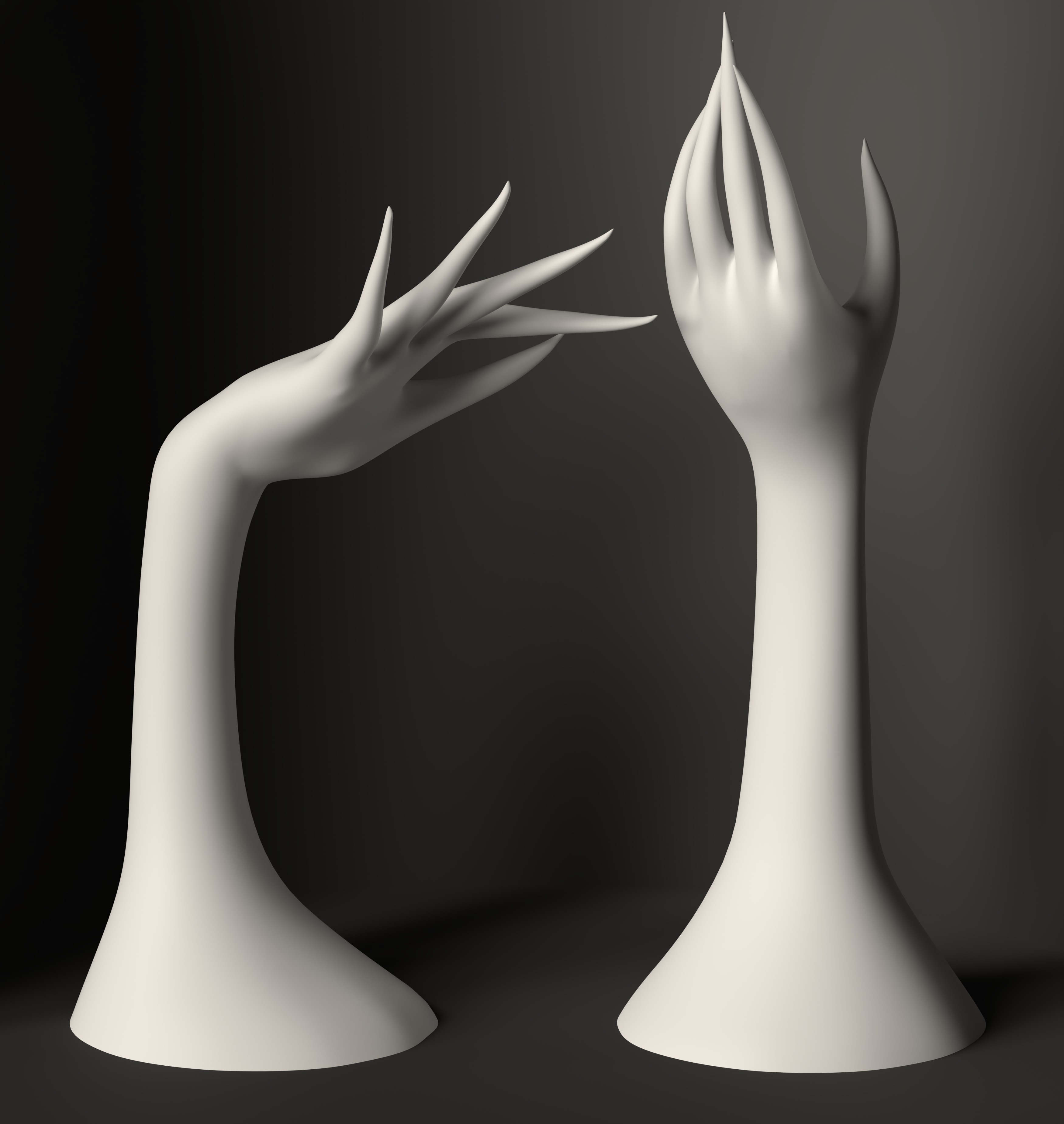 Hands collection 3D print model_3