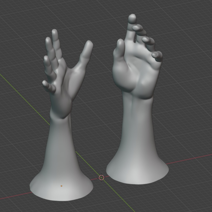 Hands collection 3D print model_7