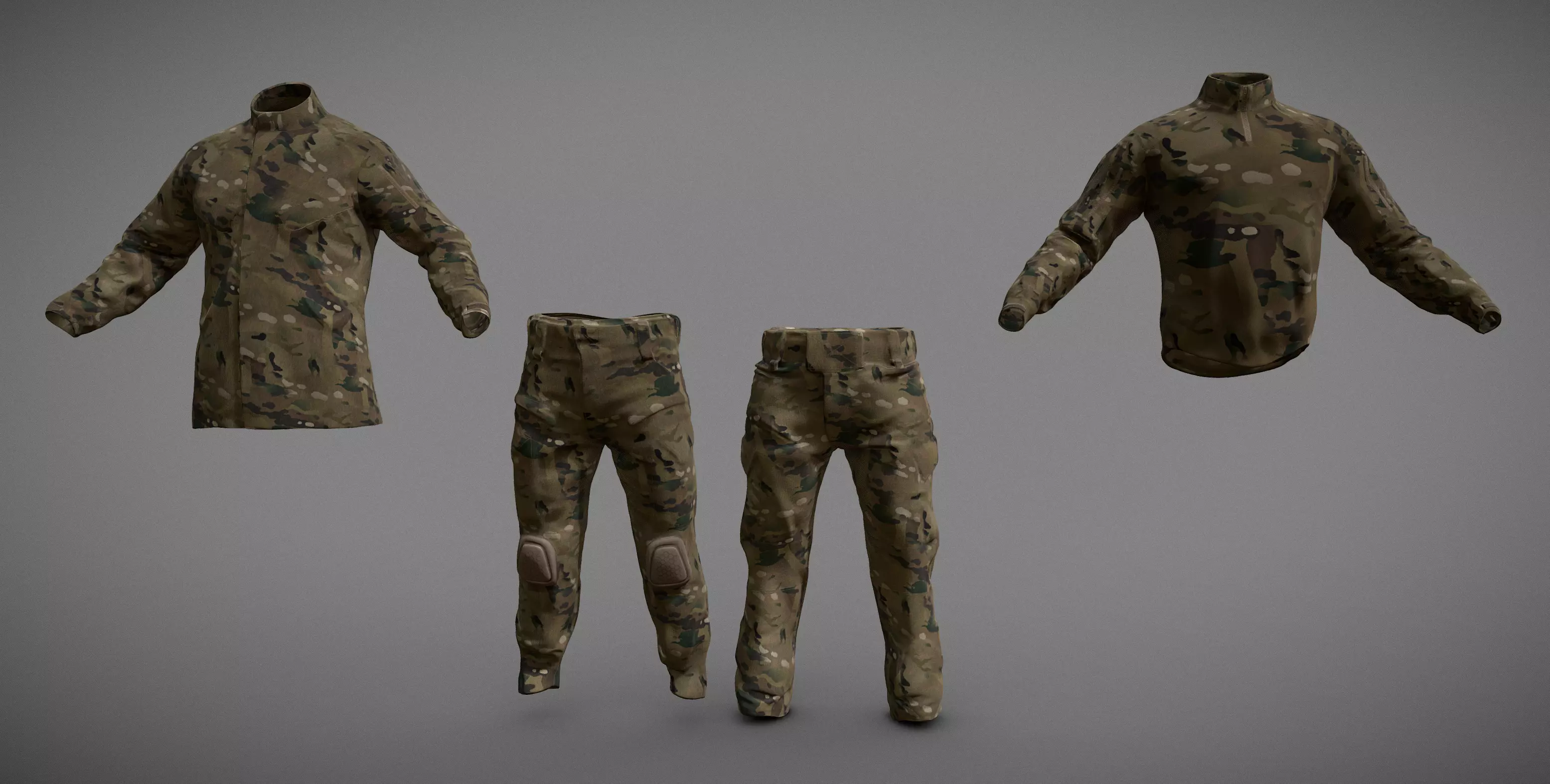 Army Combat Field Uniform Pack 2026 3D model_0