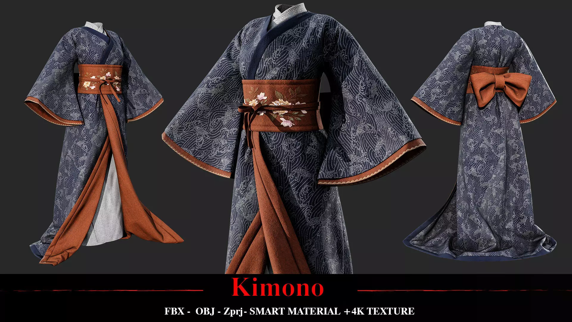Kimono 002 3D model